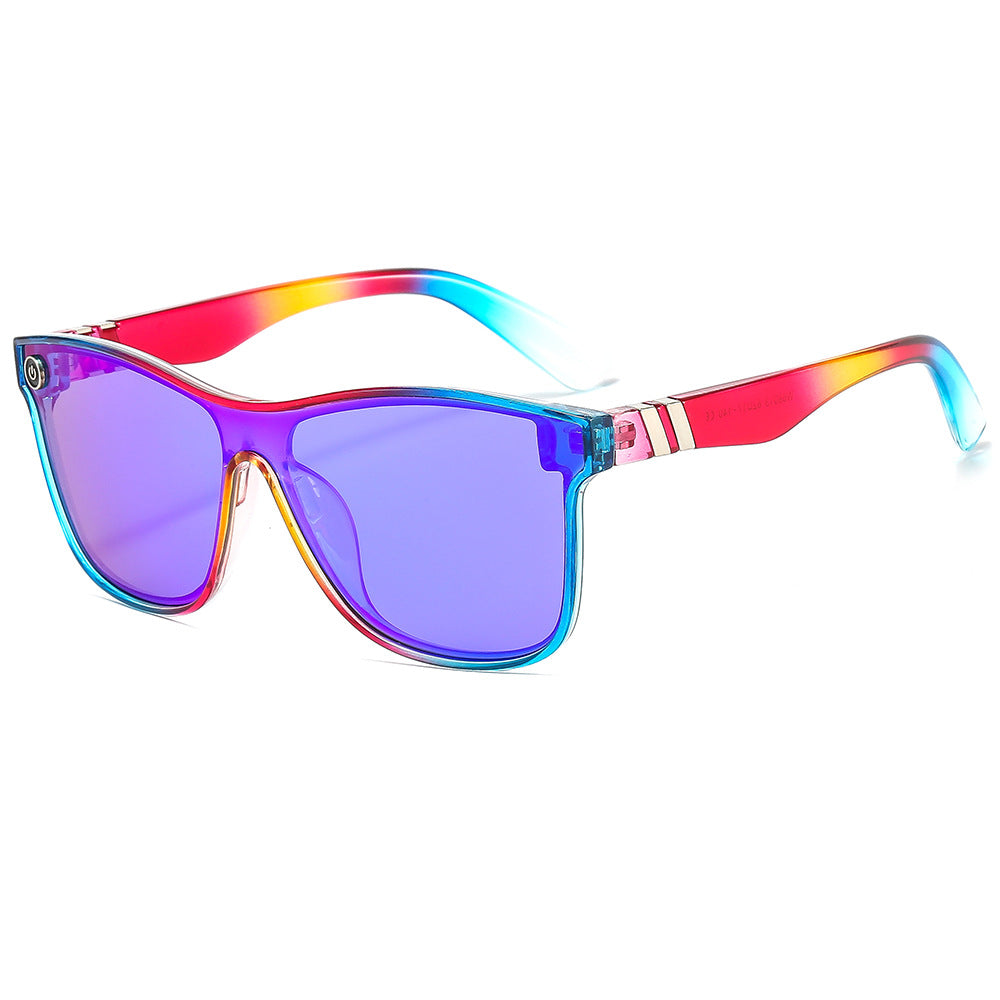 Wholesale PC Real Film One-piece UV Protection Cycling Sunglasses